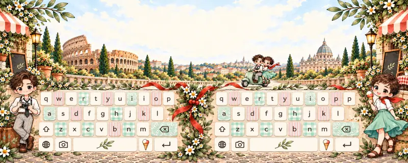 Paar-Tastatur-Theme Ein Herz und eine Krone · Für sie